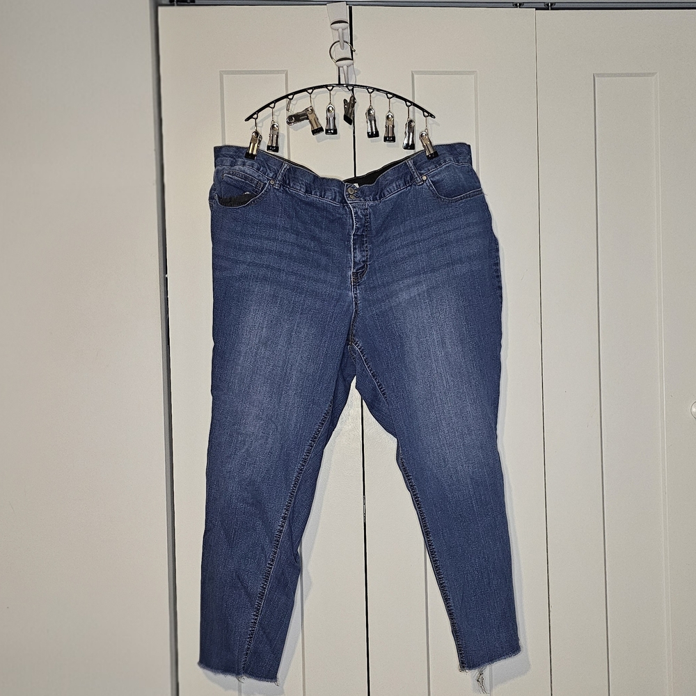 Cato's Classic Blue Ankle Jeans for Women 26W